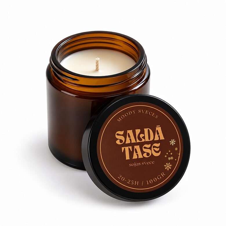 Saldā Tase — aromātiska sojas vaska svece | 95 g