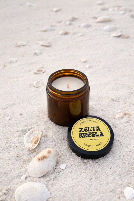 Zelta Krēsla - aromātiska sojas vaska svece | 95g