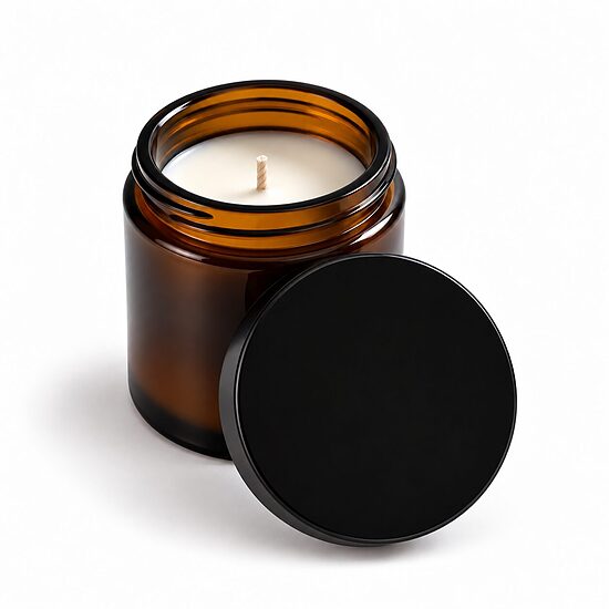 Aromātiska sojas un kokosriekstu vaska svece – bez etiķetes | 95 g