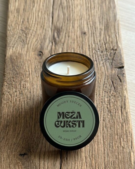 Aromātiska sojas vaska svece - "Meža Čuksti"  | 95g