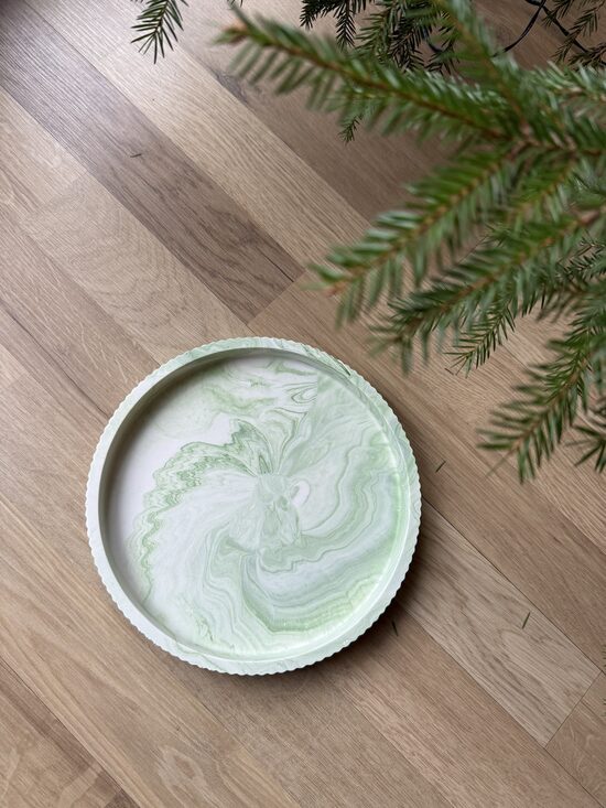 Akrila sveču paliknis zaļš