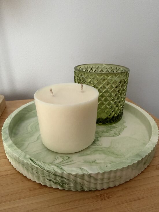 Sojas vaska uzpildes svece - refill kristāla stikla sveču traukiem ar aromātu pēc izvēles | 230g