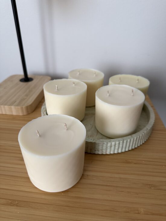 Uzpildes sojas vaska svece - refill kristāla stikla sveču traukiem bez aromāta | 230g