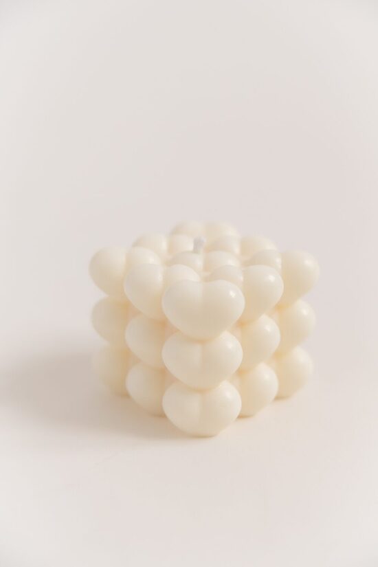 Sirds Kubs – dekoratīva svece 160g