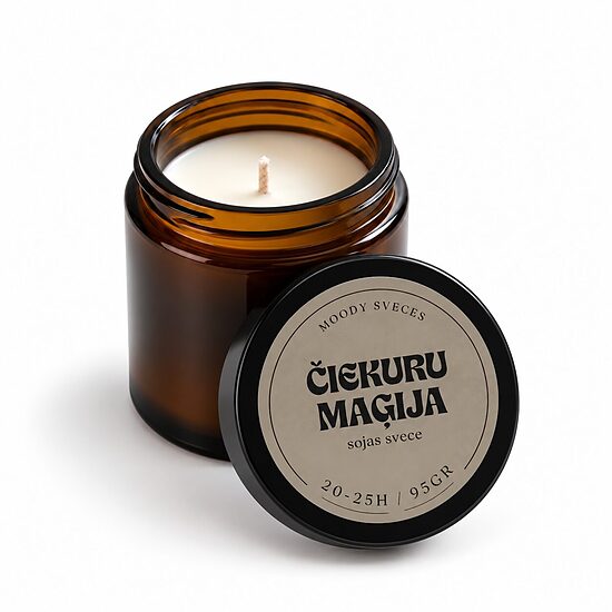 Aromātiska sojas un kokosriekstu vaska svece - "Čiekuru Maģija"  | 95g